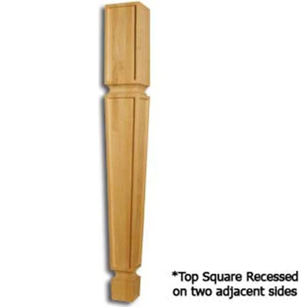 Tapered Mission Dining Table Leg - Species:Pine